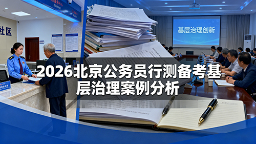 2026北京公务员行测备考基层治理案例分析