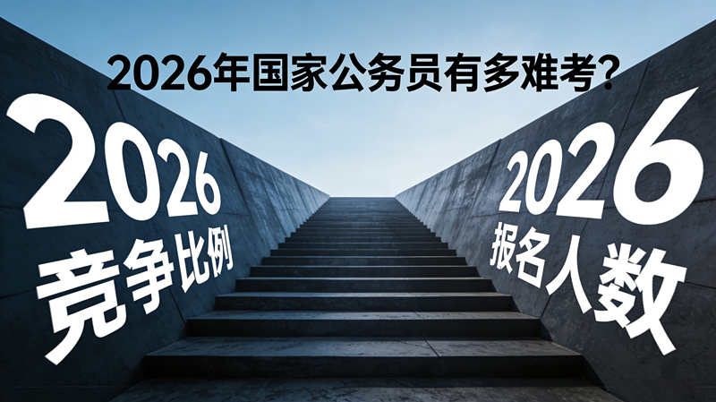 2026年国家公务员有多难考? 2026年国家公务员有多难考?