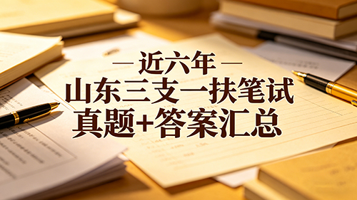 近六年山东三支一扶笔试真题+答案汇总 近六年山东三支一扶笔试真题+答案汇总